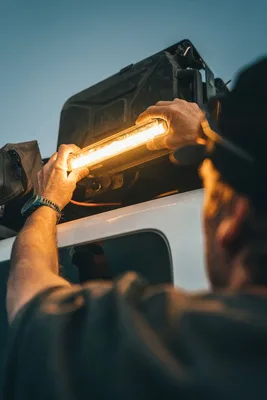 Fitting an LED light bar to a roof rack